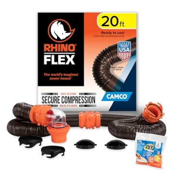 Buy Camco RhinoFLEX 20-Ft RV Sewer Hose Kit - Easy & Durable