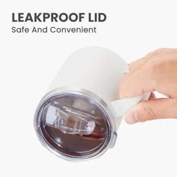 MEWAY 12oz Stainless Steel Coffee Mug with Handle