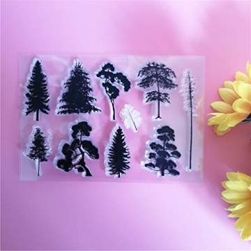 Plant Pinaster Pine Tree Clear Stamps for Creative Crafts