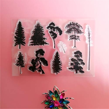 Plant Pinaster Pine Tree Clear Stamps for Creative Crafts