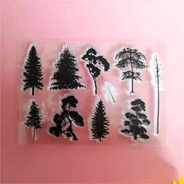Plant Pinaster Pine Tree Clear Stamps for Creative Crafts
