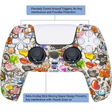 YoRHa PS5 Controller Silicone Cover with Thumb Grips