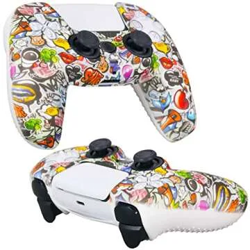 YoRHa PS5 Controller Silicone Cover with Thumb Grips