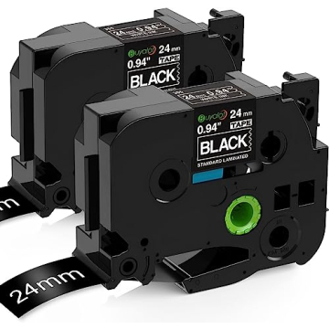 Buyalot Compatible 24mm Label Tape for Brother P-Touch