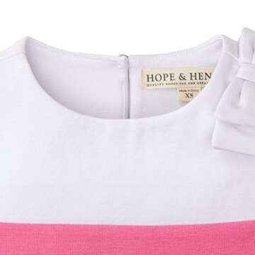Hope & Henry Girls' A-Line Ponte Knit Dress