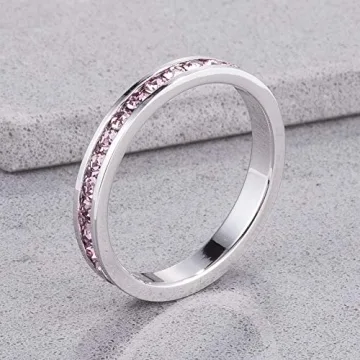 Kate Bissett Stylish Birthstone Stackables Ring - Lavender