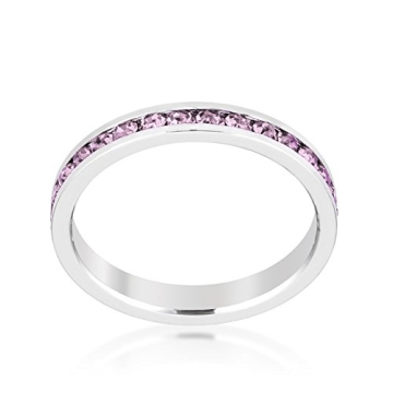 Kate Bissett Stylish Birthstone Stackables Ring - Lavender