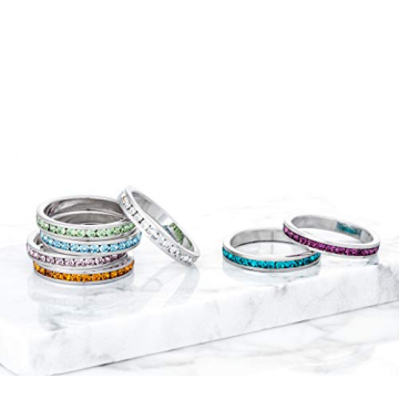 Kate Bissett Stylish Birthstone Stackables Ring - Lavender