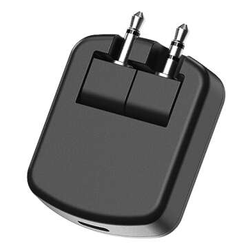 Scosche BTT-SP FlyTunes Universal Portable Bluetooth 4.1 Wireless Audio Transmitter - Black