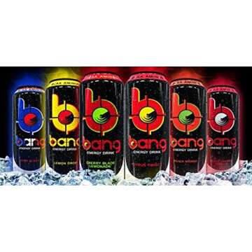 Bang Energy Drinks - 6, 16 ounce cans (6 Flavor Variety Pack)