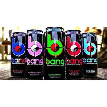Bang Energy Drinks - 6, 16 ounce cans (6 Flavor Variety Pack)