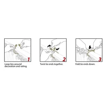 Haute Decor Twist Ties - 6 Pack Holiday Decor Solutions