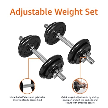 Adjustable Dumbbell Set with Durable Storage Case