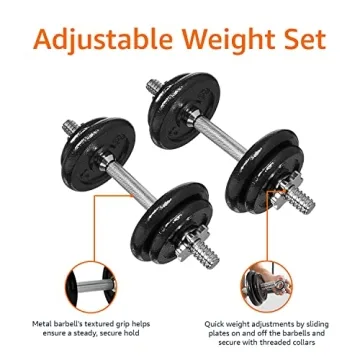Adjustable Dumbbell Set with Durable Storage Case