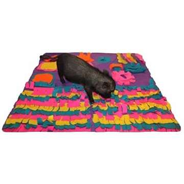 Interactive Snuffle Forraging Mat with Non Skid Backing for Dogs Puppies Pigs Rabbits Cats Small Animals