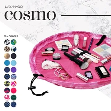 Lay-n-Go Cosmo Makeup Bag for Easy Travel Organization