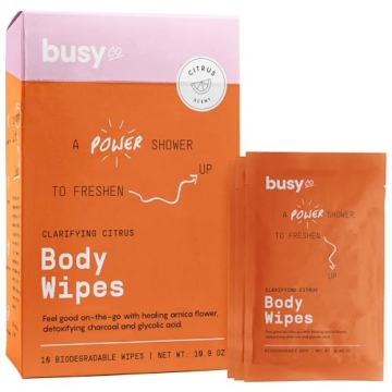 Extra Thick Refresh Body Wipes for Women - Citrus Scent