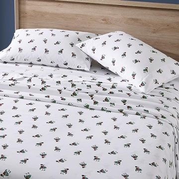 Nautica Queen Flannel Sheet Set for Cozy Winter Nights