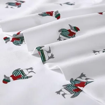 Nautica Queen Flannel Sheet Set for Cozy Winter Nights