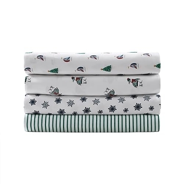 Nautica Queen Flannel Sheet Set for Cozy Winter Nights