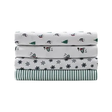 Nautica Queen Flannel Sheet Set for Cozy Winter Nights