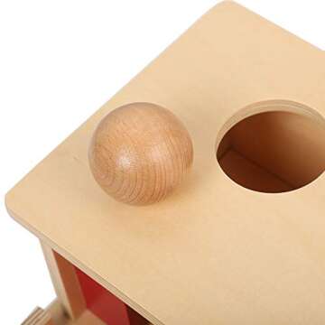 LEADER JOY Montessori Materials Object Permanence Box with Tray and Ball Object 6-12 Month Infant 1 2 3 Years Babies Toddlers Learning Material