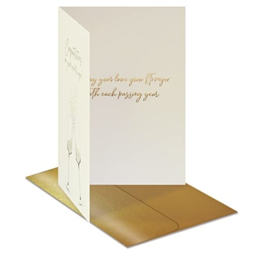 Elegant Wedding Congratulations Card with Foil Design