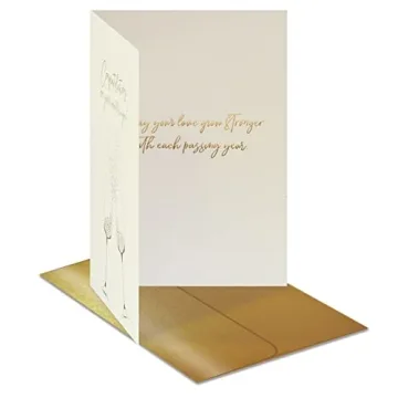Elegant Wedding Congratulations Card with Foil Design