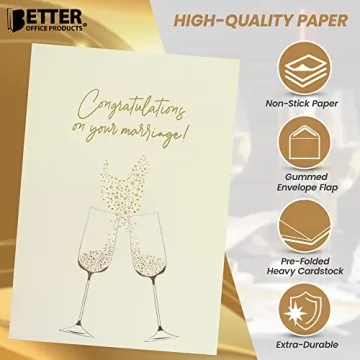 Elegant Wedding Congratulations Card with Foil Design