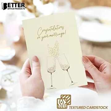 Elegant Wedding Congratulations Card with Foil Design