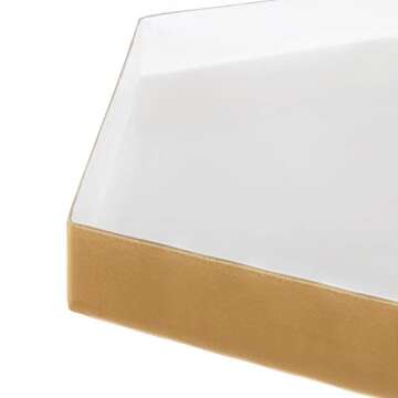 Kashvi Modern Hexagon Side Table - 14" x 14" x 20"