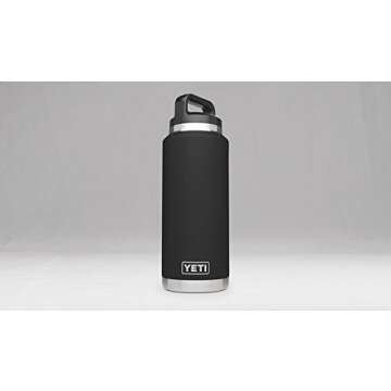 YETI Rambler 36oz Vacuum Insulated Stainless Steel Bottle with Cap (Stainless Steel) (Black)