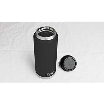 YETI Rambler 36oz Vacuum Insulated Stainless Steel Bottle with Cap (Stainless Steel) (Black)