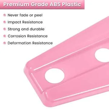 E-cowlboy Door Hinge Cover Trim Exterior Accessories for Jeep Wrangler JK JKU Sport Rubicon Sahara X Unlimited 2-Door & 4-Door 2007-2018 (Pink 8PCS)