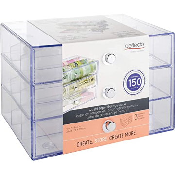 Versatile Deflecto Storage Cube for Craft Supplies