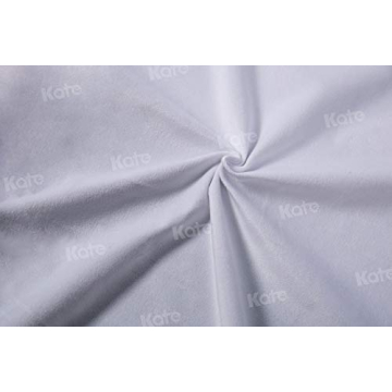 Kate 5ft×7ft White Microfiber Backdrop for Photography