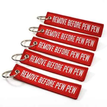 Rotary13B1 REMOVE BEFORE PEW PEW - 5 pack Key Chains