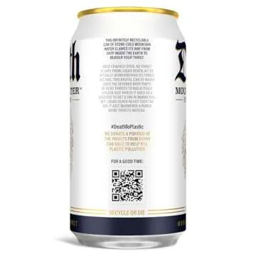 Liquid Death Still Mountain Water 12-Pack for Refreshing Hydration