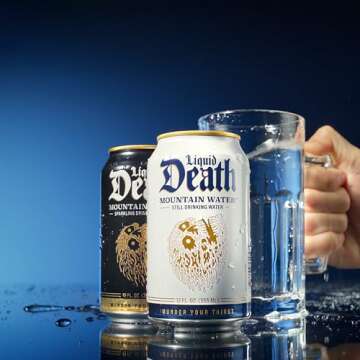 Liquid Death Still Mountain Water 12-Pack for Refreshing Hydration