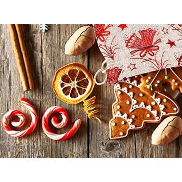 Christmas Burlap Bags with Drawstring for Stylish Gifting