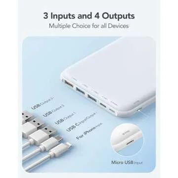 Charmast 26800mAh Slim Portable Charger Power Bank, 15W Fast Charging Battery Pack, Travel Essentials Compatible with iPhone 16/16 Pro/16 Pro Max, iPhone15/14/13/12 Series, iPad, Samsung etc