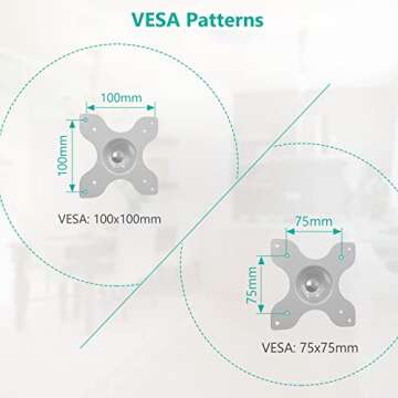 WALI Full Motion TV Wall Mount for 13-32 Inch TVs
