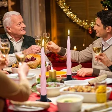 Elegant Pink Spiral Candle Set for Home Decor and Relaxation