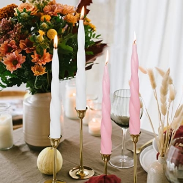 Elegant Pink Spiral Candle Set for Home Decor and Relaxation