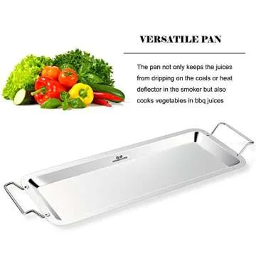 G.a HOMEFAVOR Chicken Leg Wing Rack 14 Slots Stainless Steel Metal Roaster Stand with Drip Tray for Smoker Grill or Oven, Dishwasher Safe, Non-Stick, Great for BBQ, Picnic