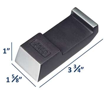 1.25 Lb Steel Bucking Bar, 3 3/4" Long x 1" Thick, 1 5/8" Wide. for Aircraft, Automotive, Airstream ...