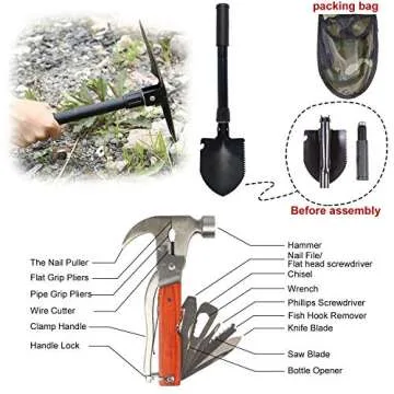 AUTODECO 95-Piece Emergency Car Kit for Safe Driving