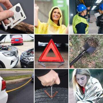 AUTODECO Roadside Emergency Car Kit 95 Pieces