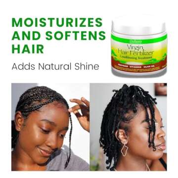 The Roots Naturelle Virgin Hair Fertilizer Conditioning Treatment. Helps Strengthen Hair, Promote Ra...