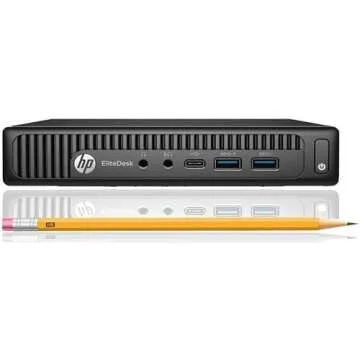 HP EliteDesk 800 G2 Mini Business Desktop PC with 24" FHD Monitor, 6th Gen Quad Core i5-6500, 16GB DDR4 RAM 1TB SSD, DisplayPort, Keyboard and Mouse, WiFi, BT, Windows 10 Pro (Renewed)